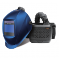 Сварочная маска с автоматическим светофильтром Tecmen ADF - 815S 5-13 TM16 Синяя с подачей воздуха PAPR